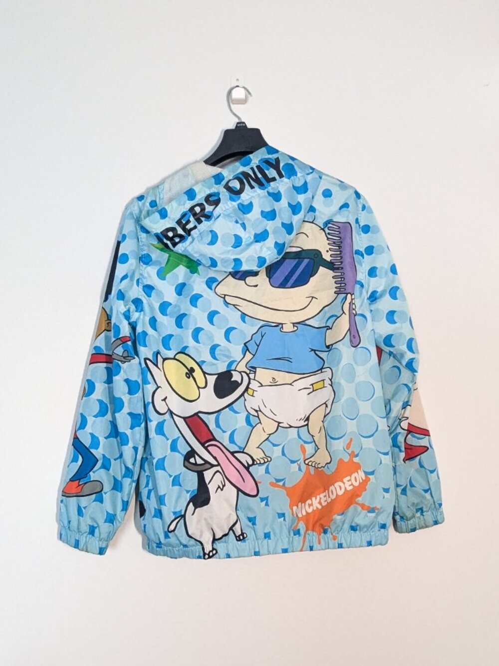 Members Only Nickelodeon Lightweight Windbreaker Camo Mash Print Jacket Medium - Picture 2 of 9